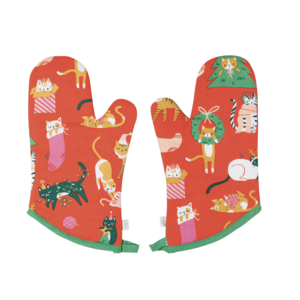 Now Designs Oven Mitt Set Let It Meow