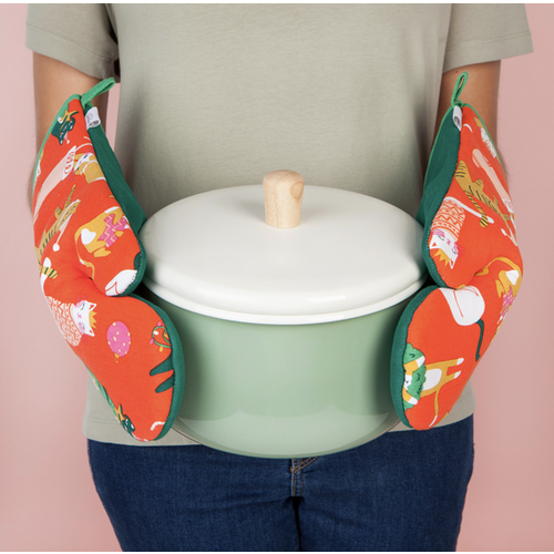 Now Designs Oven Mitt Set Let It Meow