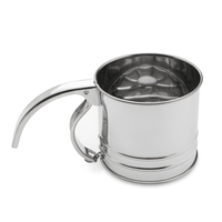 Flour Sifter Stainless Steel 1 Cup TRIPLE SIFTER