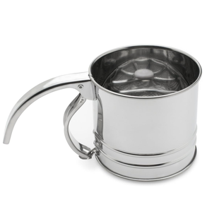 Fox Run Flour Sifter Stainless Steel 1 Cup TRIPLE SIFTER