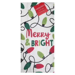 Tea Towel Merry Whimsey Lights