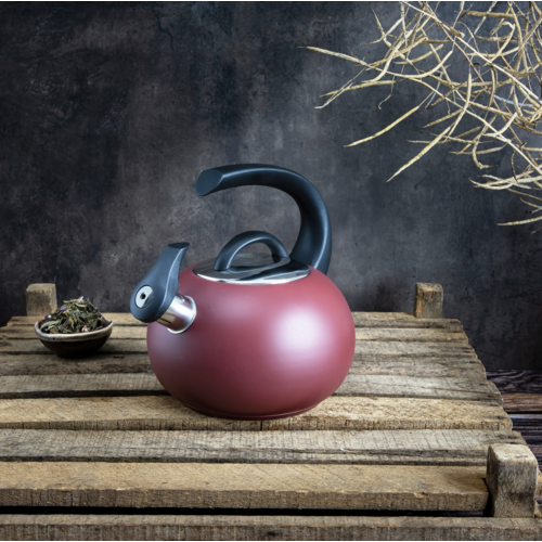 Cristel USA Inc. Neptune Kettle Matte Rasberry Red