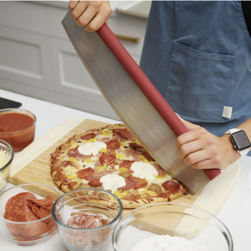 Old Stone Oven Pizza Rocker with Comfort Grip Handle