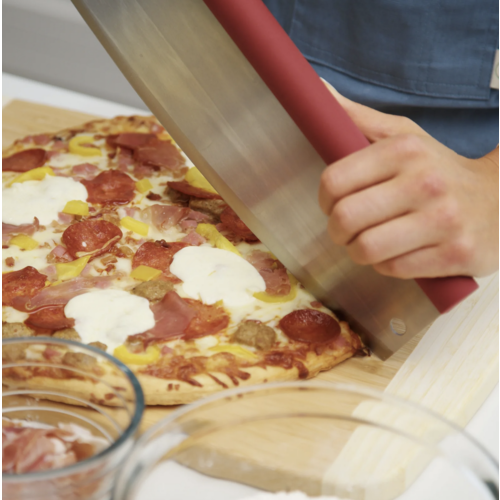 Old Stone Oven Pizza Rocker with Comfort Grip Handle