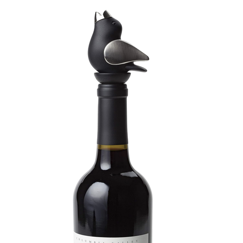 GurglePot ChirpyTop Wine Pourer Black