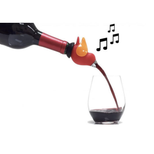 GurglePot ChirpyTop Wine Pourer Black