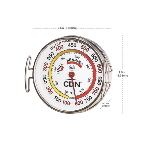 CDN Grill Surface Dial Thermometer ProAccurate
