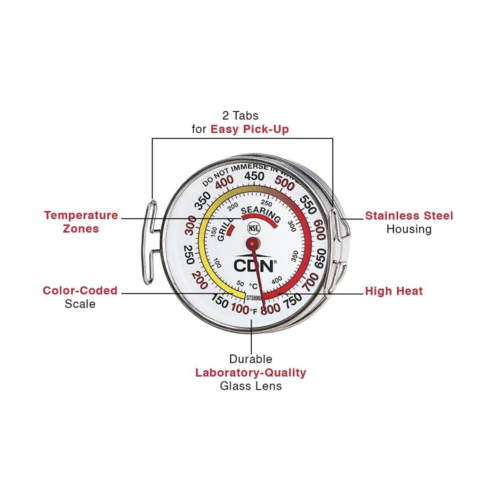 CDN Grill Surface Dial Thermometer ProAccurate