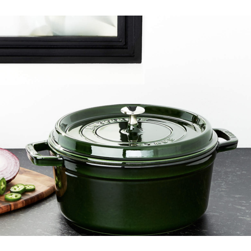 Staub Staub Dutch Oven Round 5.5qt Basil Green