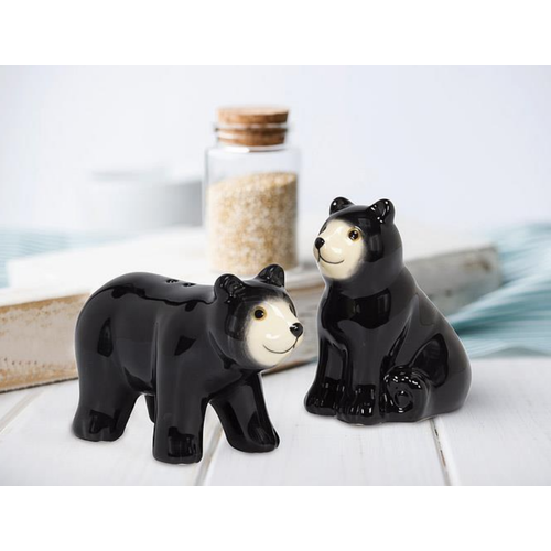 Abbott Black Bear Salt & Pepper Shakers