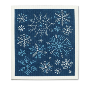 Abbott Swedish Cloth All Over Snowflakes Blue