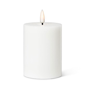 Abbott LED Pillar Candle White 3" X 4"