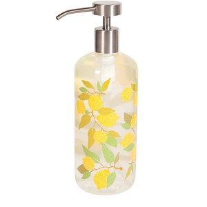 Now Designs Lemons Glass Soap Pump