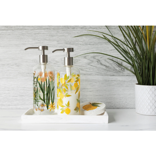 Now Designs Lemons Glass Soap Pump