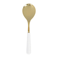 Sophie Serving Spoon Gold White