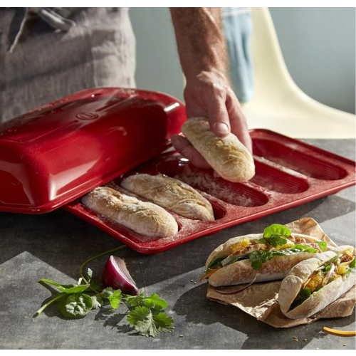 Emile Henry Emile Henry 5 Mini Baguette Mold Grand Cru