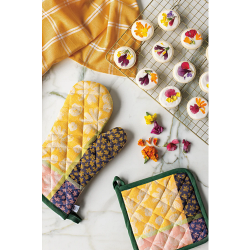 Now Designs Oven Mitt Set Jacquard Full Bloom