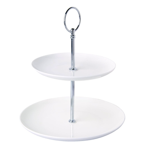 IHR Cake Stand 2 Tier Bone China
