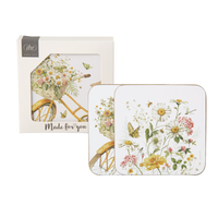Coasters Flower Bike Set of 4