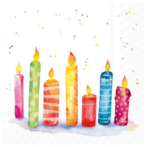 IHR Napkin Cocktail Paper Birthday Candles IHR Napkin Cocktail Paper Birthday Candles