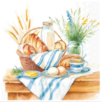 Napkin Cocktail Paper Breakfast Time