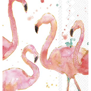 IHR Napkin Guest Paper Flamingo Fever