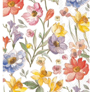 IHR Napkin Guest Paper Soft Flowers