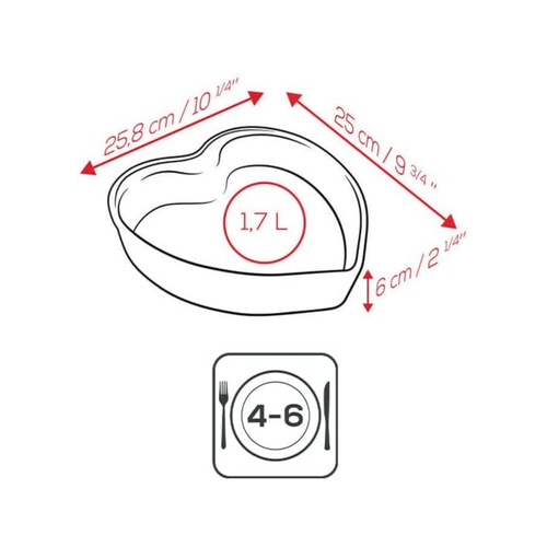 Peugeot Appolia Heart Dish 10 Inch