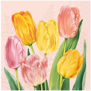 IHR Napkin Lunch Paper Spring Tulips