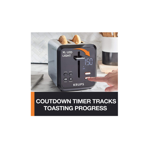 Krups KRUPS Digital Stainless Steel 2-Slot Memory Toaster