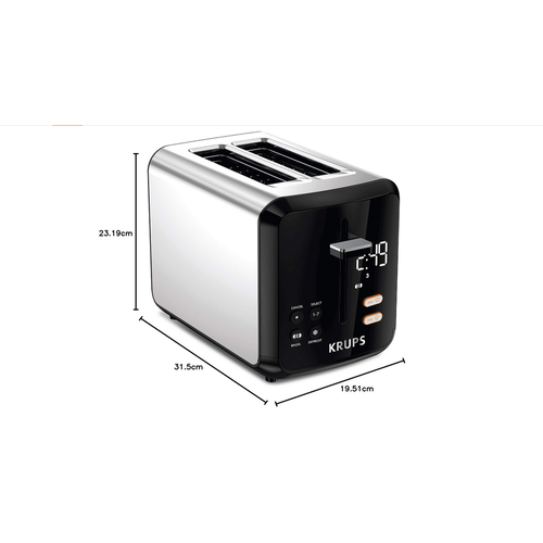 Krups KRUPS Digital Stainless Steel 2-Slot Memory Toaster