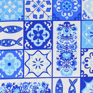 PORTUGAL IMPORTS Tablecloth Azulejo Blue 60 X 120