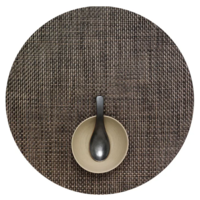 Placemat Basketweave Round Earth