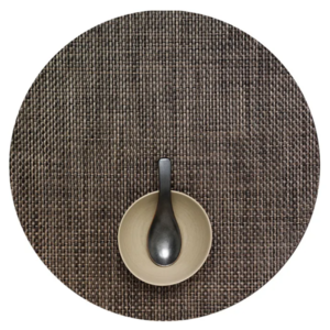 Chilewich Placemat Basketweave Round Earth