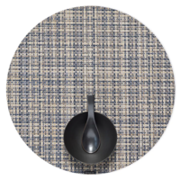 Placemat Basketweave Round Coast