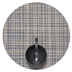 Chilewich Placemat Basketweave Round Coast