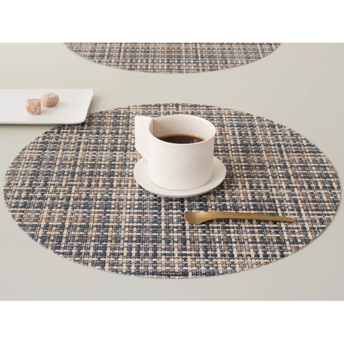 Chilewich Placemat Basketweave Round Coast