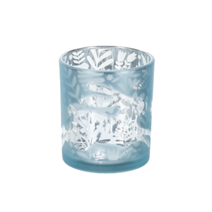 Ganz Tealight Candle Holder Etched Bunny Floral