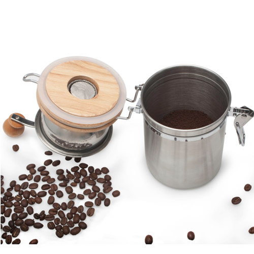 Café Culture Adjustable Coffee Grinder and Storage Canister