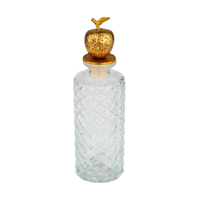 Glass Bottle with Brass Apple