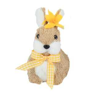 Silver Tree Bunny with Yellow Flower