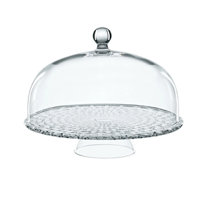 Nachtmann Bossa Nova Tea Time Cake Plate with Dome
