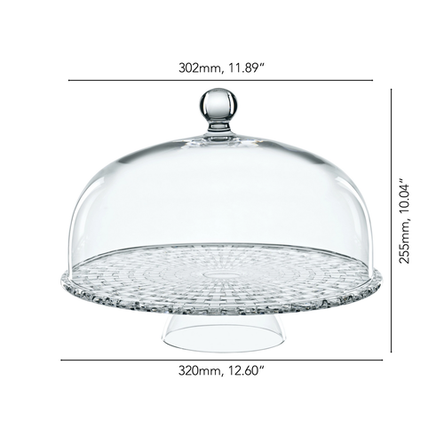 Nachtmann Bossa Nova Tea Time Cake Plate with Dome