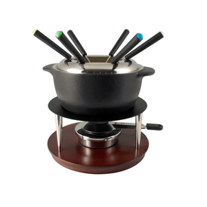 Swissmar Swissmar Summit Fondue Set 10pc Cast Iron Black