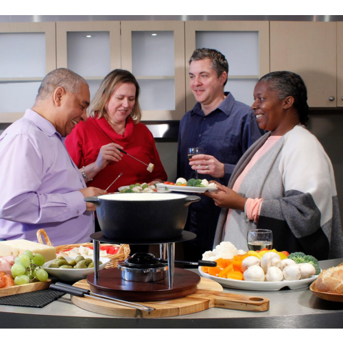 Swissmar Swissmar Summit Fondue Set 10pc Cast Iron Black