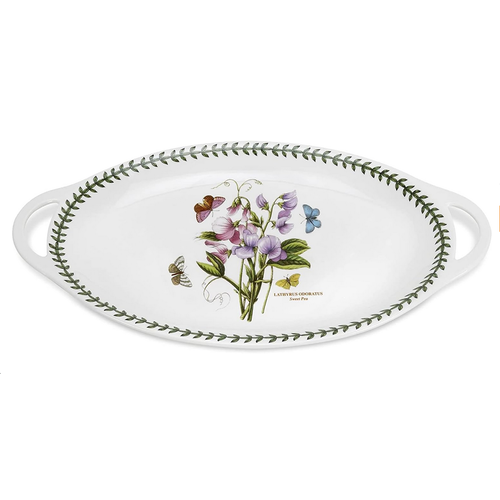 Botanic Garden Botanic Garden Handled Oval Platter 18 x 11.75"