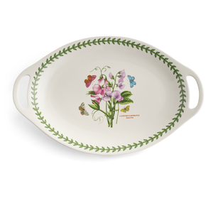Botanic Garden Botanic Garden Handled Oval Platter 18 x 11.75"