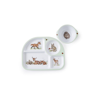 Wrendale Woodland Animals Divided Plate & Bowl Set