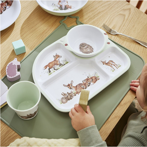 Wrendale Wrendale Woodland Animals Divided Plate & Bowl Set