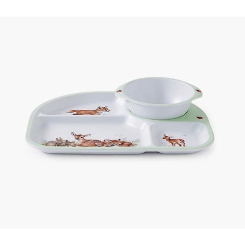 Wrendale Wrendale Woodland Animals Divided Plate & Bowl Set
